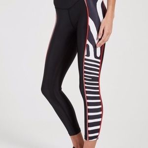 PE Nation zebra print leggings- xs